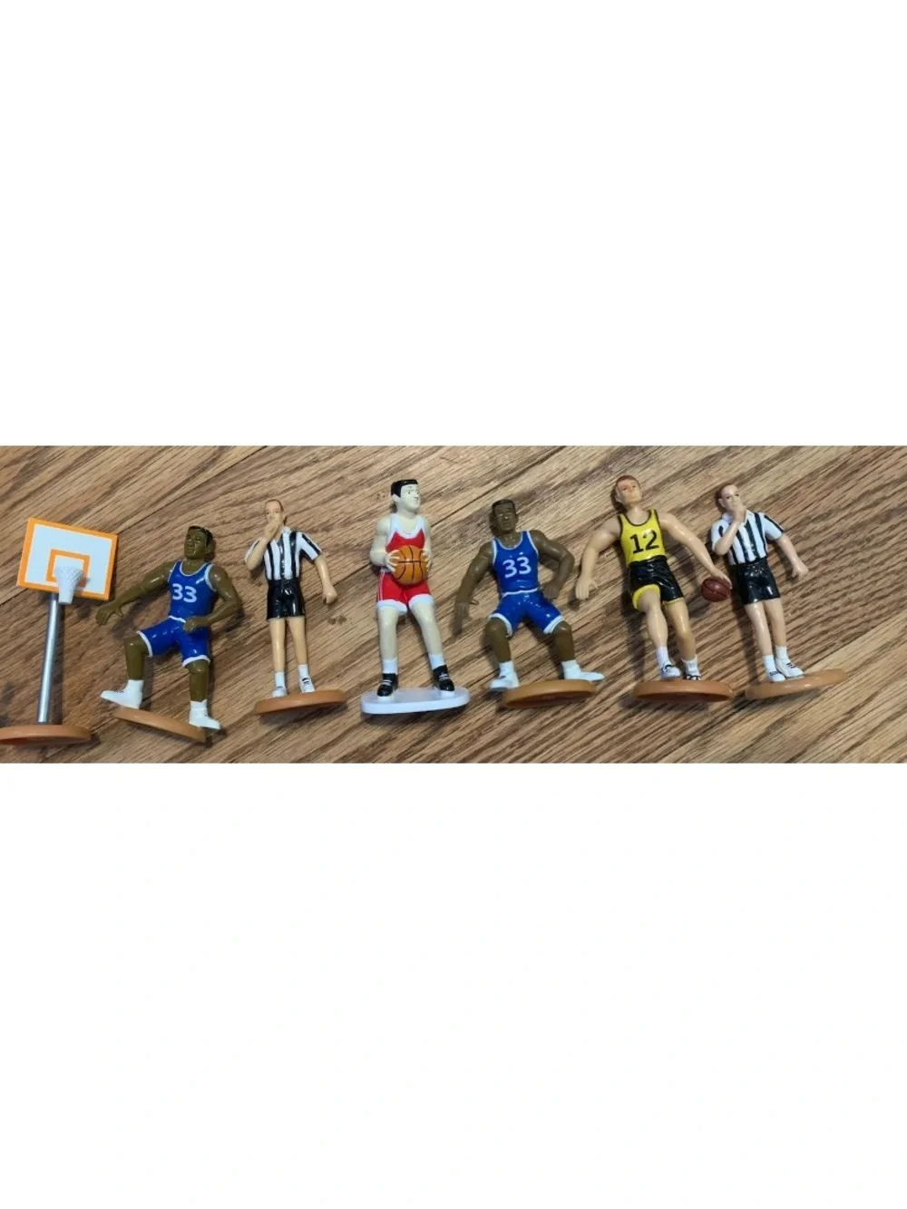 Lot of Cake Toppers –Vintage 90s Sports Basketball Player(s) Hoop(s) Referee(s)
